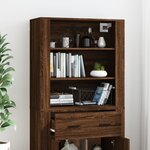 vidaXL Buffet haut Chêne marron Bois d'ingénierie