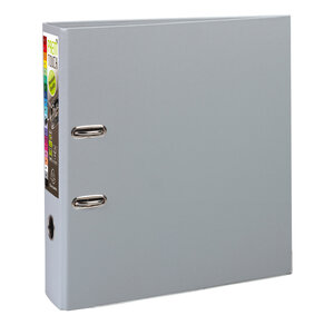 Classeur à Levier Prem'Touch Polypro Int / Ext Dos 80 mm Renforcé gris foncé EXACOMPTA