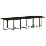 vidaXL Ensemble à manger de jardin et coussins 17 Pièces marron rotin