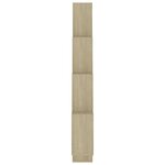 vidaXL Étagère murale cube Chêne sonoma 90x15x119 cm Bois d’ingénierie