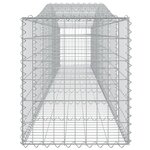 vidaXL Paniers à gabions arqués 7 Pièces 400x50x60/80 cm Fer galvanisé