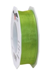 Organza four seasons 25-m-rouleau 25 mm vert pré laitonné