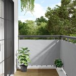 vidaXL Écran d'intimité de balcon gris 300x90 cm PVC