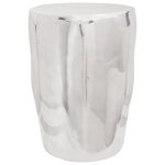 vidaXL Tabouret argent 33x33x45 cm Aluminium