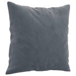 vidaXL Ensemble de canapés 2 Pièces avec coussins gris foncé velours