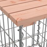 vidaXL Banc de jardin design gabion 63x44x42 cm bois massif de douglas