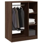 vidaXL Garde-robe chêne marron 77x48x102 cm bois d'ingénierie