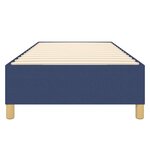 vidaXL Cadre de lit Bleu 90x190 cm Tissu