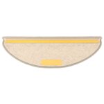 vidaXL Tapis d'escalier autocollants 15 Pièces 65x21x4 cm Taupe