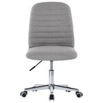vidaXL Chaises à manger lot de 4 gris clair tissu