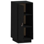 vidaXL Buffet Noir 34x40x75 cm Bois massif de pin