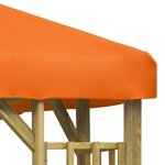 vidaXL Belvédère 3x3 m Orange