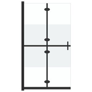 vidaXL Paroi de douche pliable Verre ESG demi-dépoli 100x190 cm