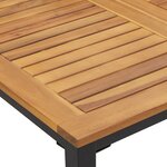 vidaXL Ensemble de salle à manger de jardin 5 pièces en bois d'acacia et métal