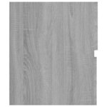 vidaXL Armoire de lavabo Sonoma gris 80x38 5x45 cm Bois d'ingénierie