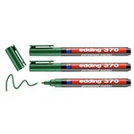 Marqueur Permanent 370 Pointe Fine Vert 1 mm x 3 EDDING
