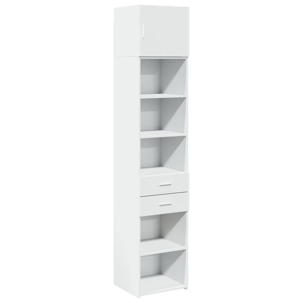 vidaXL Armoire de rangement mince blanc 45x42 5x225 cm