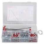 Fischer ensemble de chevilles avec vis profi-box duopower/duotec 87pcs