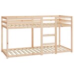 vidaXL Lit superposé 80x200 cm Bois de pin massif