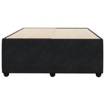vidaXL Cadre de lit noir 120x190 cm velours