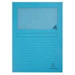 Paquet De 50 Chemises À Fenêtre À Soufflet Super 160g/m2 - 22x31cm - Couleurs Assorties - X 8 - Exacompta