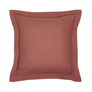 Taie d'oreiller - 63 x 63+5 cm uni - Terracotta