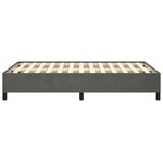 vidaXL Cadre de lit Gris foncé 120x200 cm Velours
