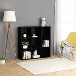 vidaXL Bibliothèque noir 98x29x97 5 cm bois d'ingénierie