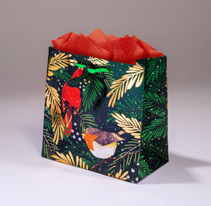 Sac cadeau cardinal pmcl 18 x h 18 hiver
