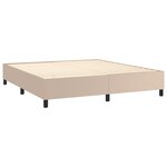 vidaXL Cadre de lit Cappuccino 160x200 cm Similicuir