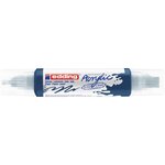 Marqueur acryl 3d dble pointe 5400 bleu nuit élégant 2-3 mm  5-10 mm EDDING