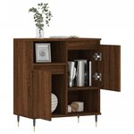 vidaXL Buffet Chêne marron 60x35x70 cm Bois d'ingénierie