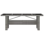 vidaXL Ensemble à manger d'extérieur 9Pièces coussins Résine tressée Gris