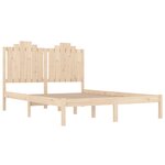 vidaXL Cadre de lit bois de pin massif 135x190 cm double