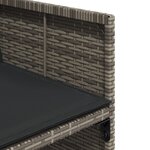 vidaXL Ensemble à manger de jardin 9 Pièces coussins gris résine tressée