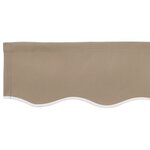 vidaXL valance de store pour cadre de 5 m Beige 4.8x0.2 m