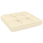 vidaXL Repose-pieds de jardin avec coussins lot de 2 bois pin massif