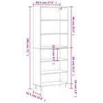 vidaXL Buffet blanc 69 5x32 5x180 cm bois d'ingénierie
