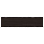 vidaXL Dessus de table bois massif traité bordure assortie