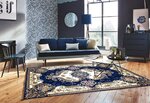 Tapis de salon ORIENT 300 x 400 cm - Bleu