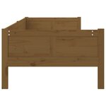vidaXL Lit de jour sans matelas marron miel bois pin massif 90x190 cm