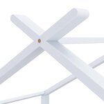 vidaXL Cadre de lit d'enfant Blanc Bois de pin massif 80x160 cm