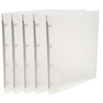 Classeur 4 Anneaux 15 Mm Polypropylène Chromaline - A4 - Incolore - X 25 - Exacompta