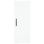 vidaXL Buffet haut Blanc 34 5x34x180 cm Bois d'ingénierie
