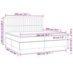 vidaXL Sommier à lattes de lit avec matelas Rose 200x200 cm Velours