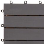vidaXL Carreaux de terrasse 20Pièces Délavage gris 30x30 cm Acacia solide