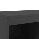 vidaXL Buffet haut noir 68 5x39x111 5 cm acier laminé à froid