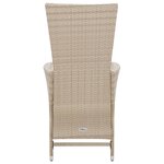 vidaXL Ensemble à manger d'extérieur 7 Pièces coussins Résine tressée