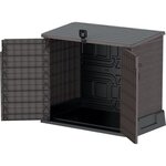 Armoire de rangement ou Cache Poubelle pour 2 poubelles StoreAway DURAMAX - 850 L - Marron