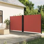 vidaXL Auvent latéral rétractable terre cuite 160x1200 cm